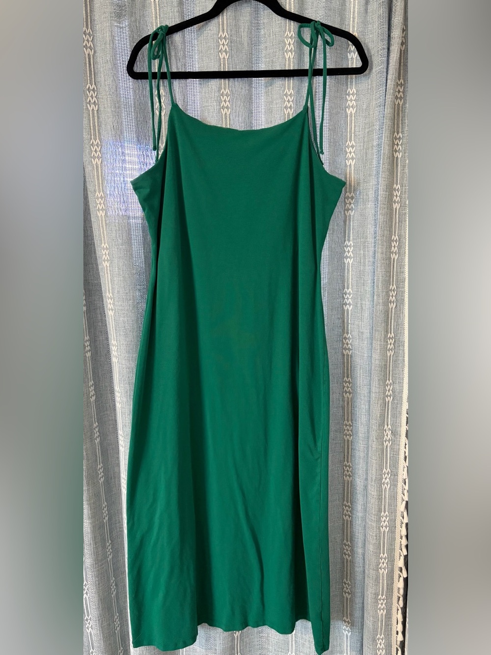 a new day Emerald Green Tie-Strap Midi Slip Dress